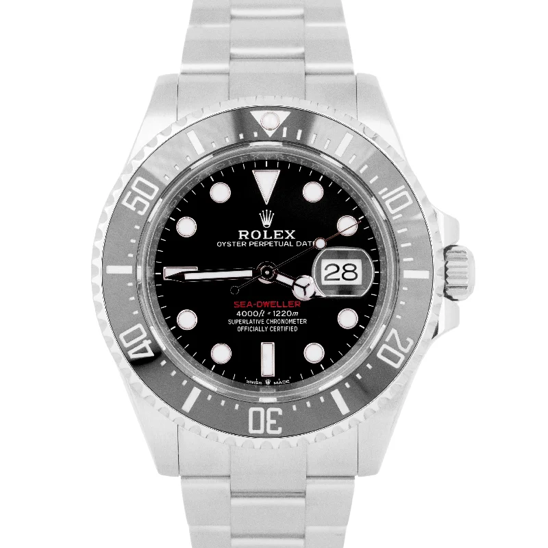 Luxury Watches with Diamond Markers-MINT NEW PAPERS Rolex Sea-Dweller 126600 Mark II 50th-Anniversary 43mm Watch B+P