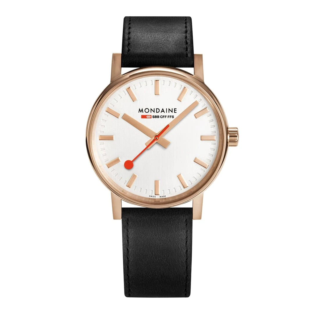 Classic Men's Watches with Round Faces-Mondaine Official Swiss Railways Evo2 MSE.40112.LB