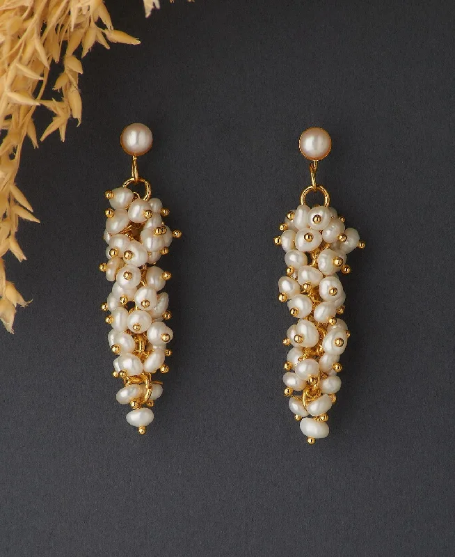 Trendy Earrings for Young Adults-Trendy Banjara Pearl Earring