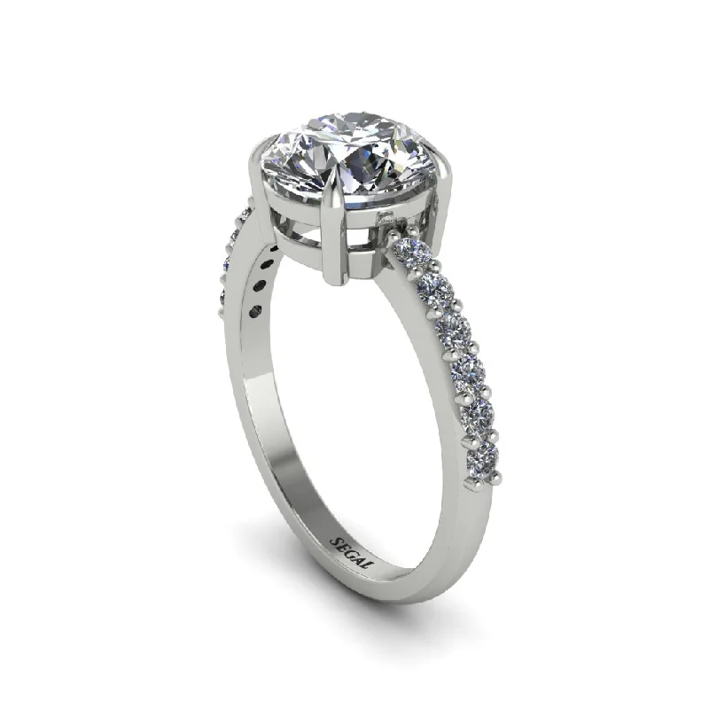 Luxury Diamond Ring for Engagement-Traditional Diamond Engagement Ring - Elaine No. 3