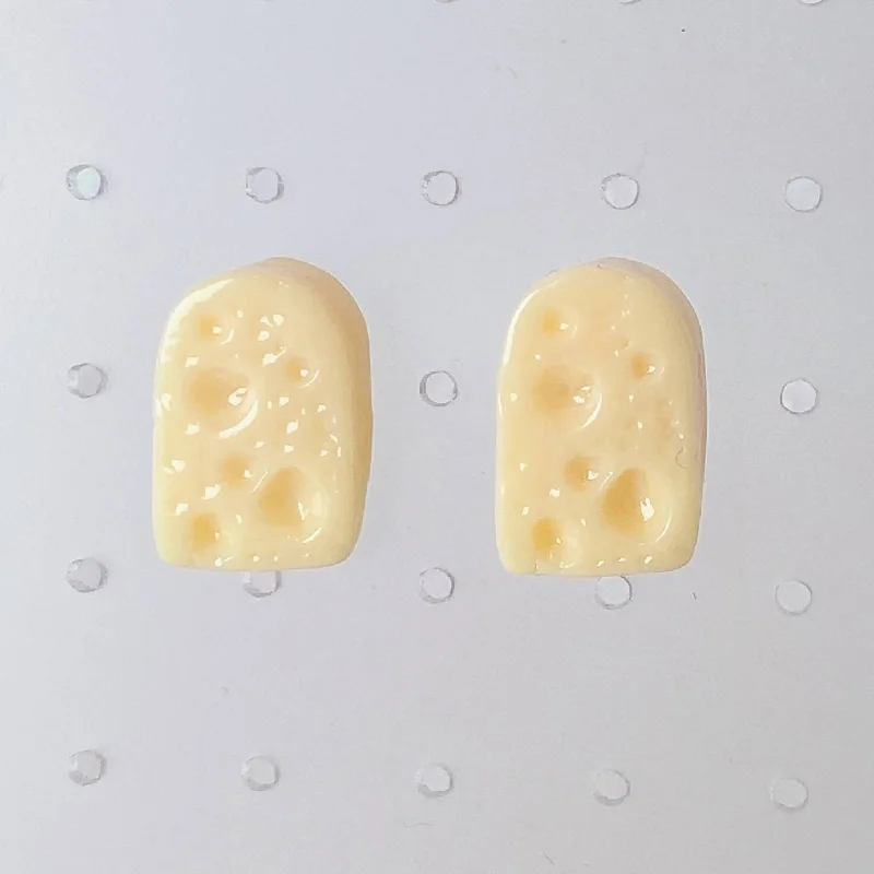 Trendy Earrings for Teens-Instant Shipping! Cheese Wedge Earrings