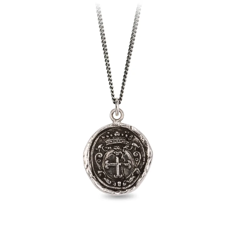 Simple Pendant Necklace for Casual Wear-Trust in God