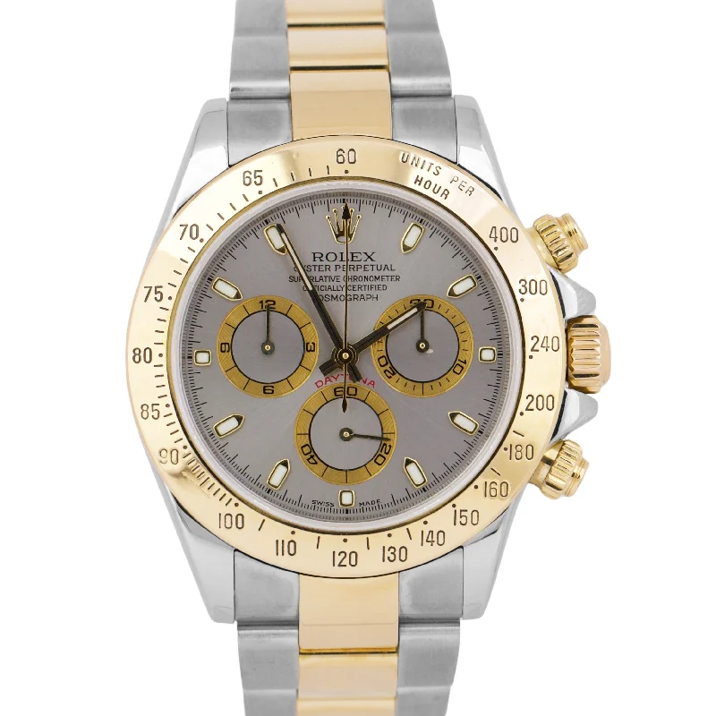 Vintage Watches for Classic Style-Rolex Daytona Cosmograph 40mm Slate Gray 18K Gold Steel Two-Tone 116523 Watch