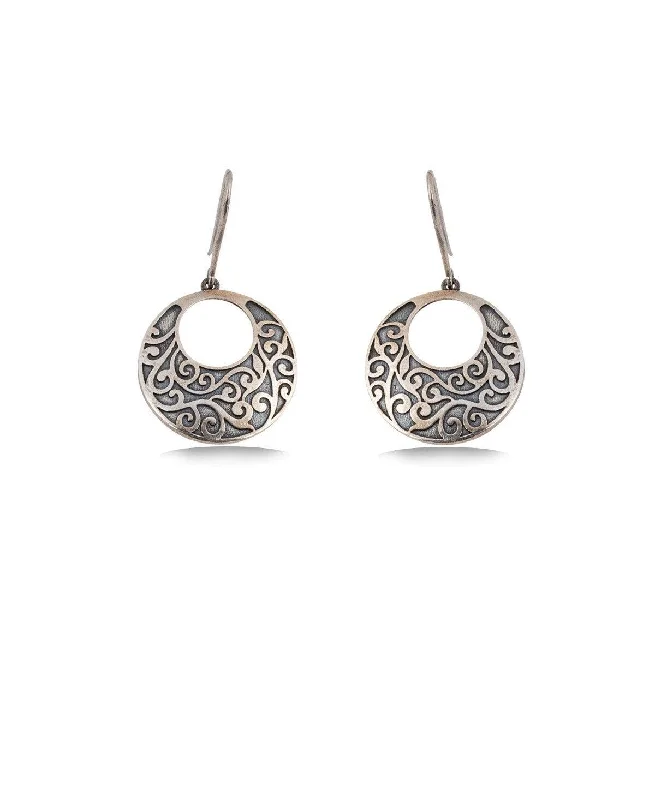 Customizable Earrings for Weddings-Pretty Silver Earring