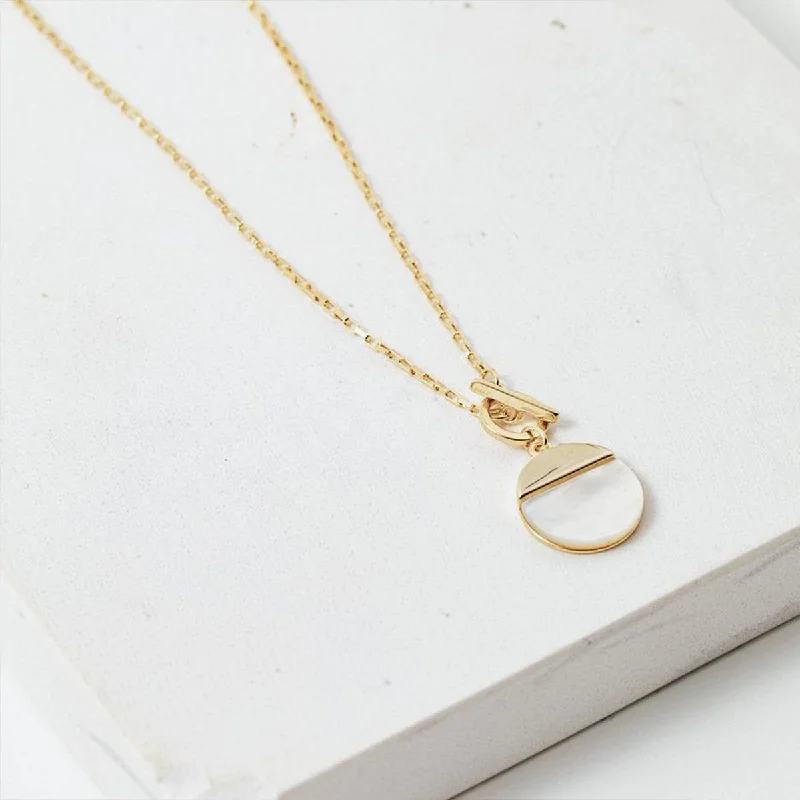 Luxury Chain Necklace for Women-Gold Oasis Toggle Necklace