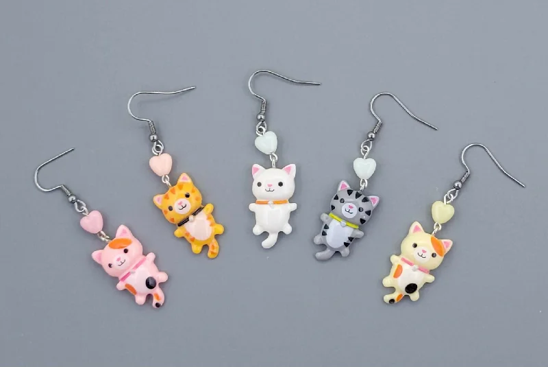 Everyday Earrings for Casual Wear-Barnyard Pals: Cat Earrings