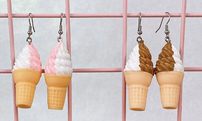 Modern Gold Earrings-Split Soft Serve Earrings (2 Colors)