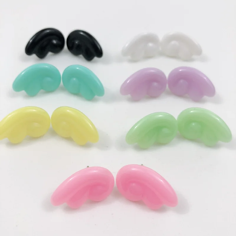 Neon Earrings for Parties-Instant Shipping! Chibi Wings Earrings (7 Colors)