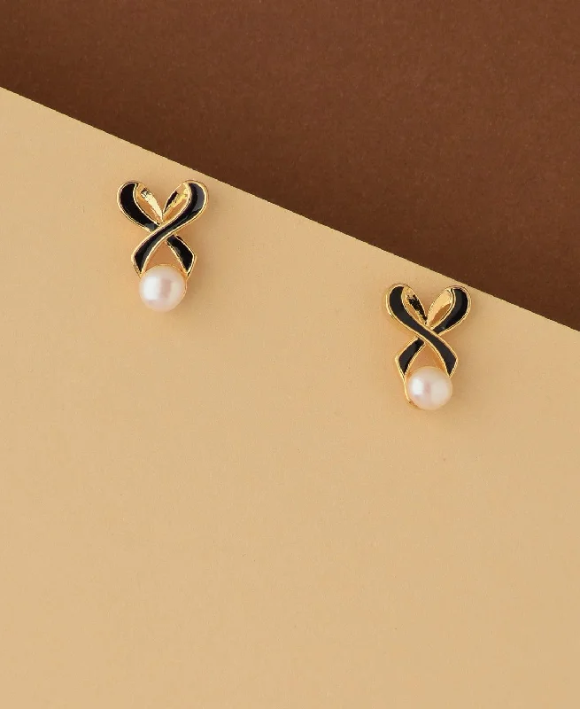 Minimalist Earrings for Every Day-Simple and Sweet Real Pearl Stud Earring