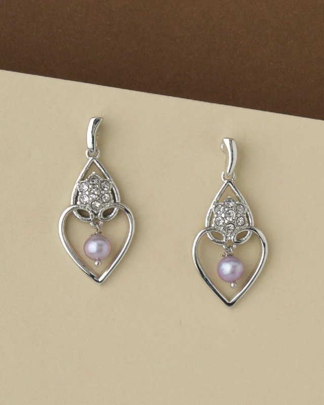 Beautiful Gem Earrings for Party-Trendy Pearl Hanging Earring