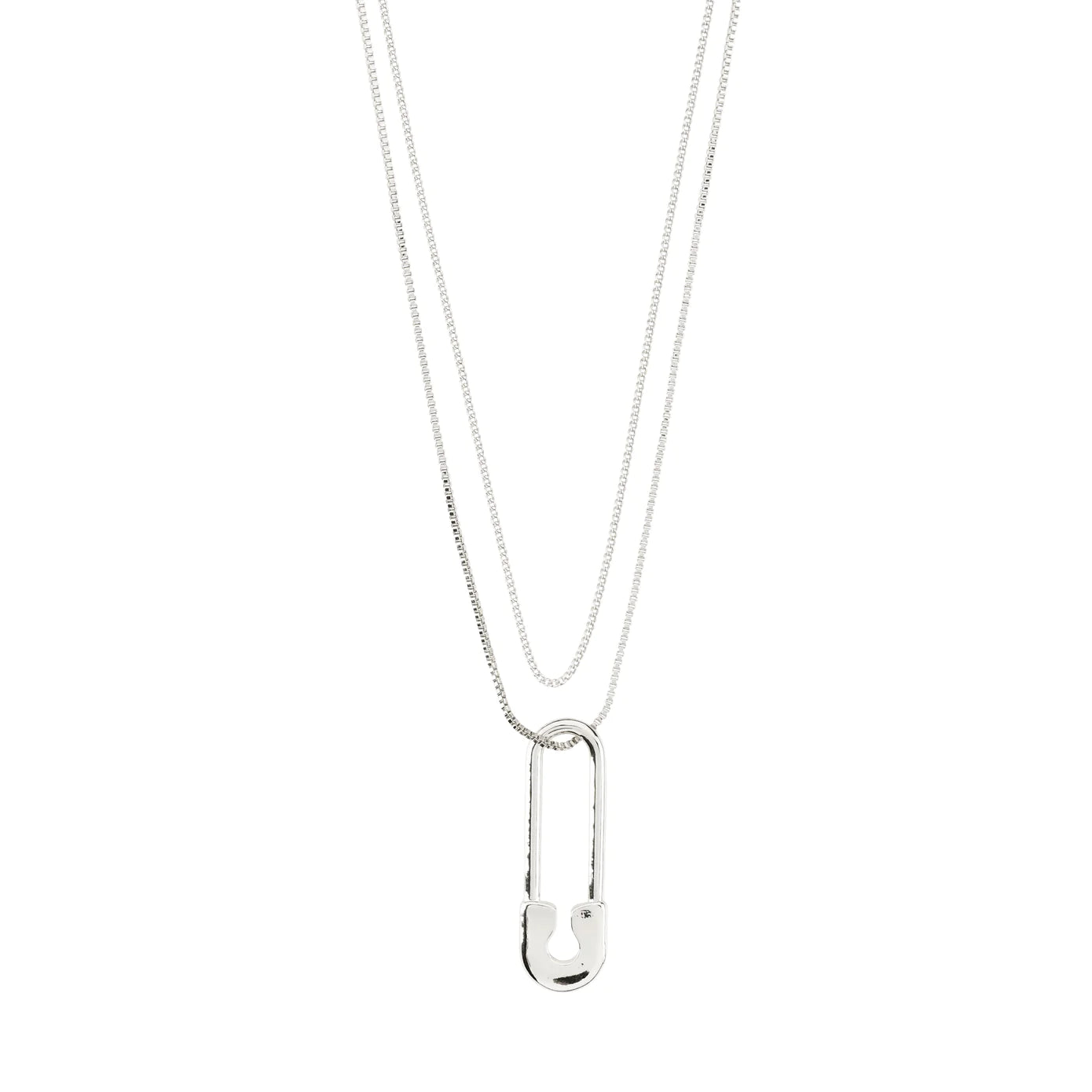 Elegant Chain Necklace for Weddings-Pace Silver Plated Necklace