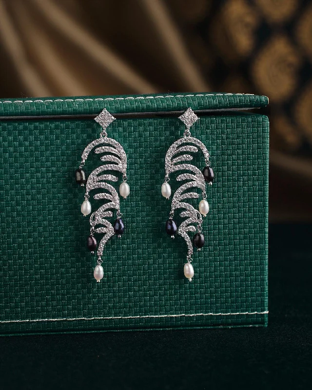 Elegant Drop Earrings for Weddings-The Ratriratna-Symbolizing Purity