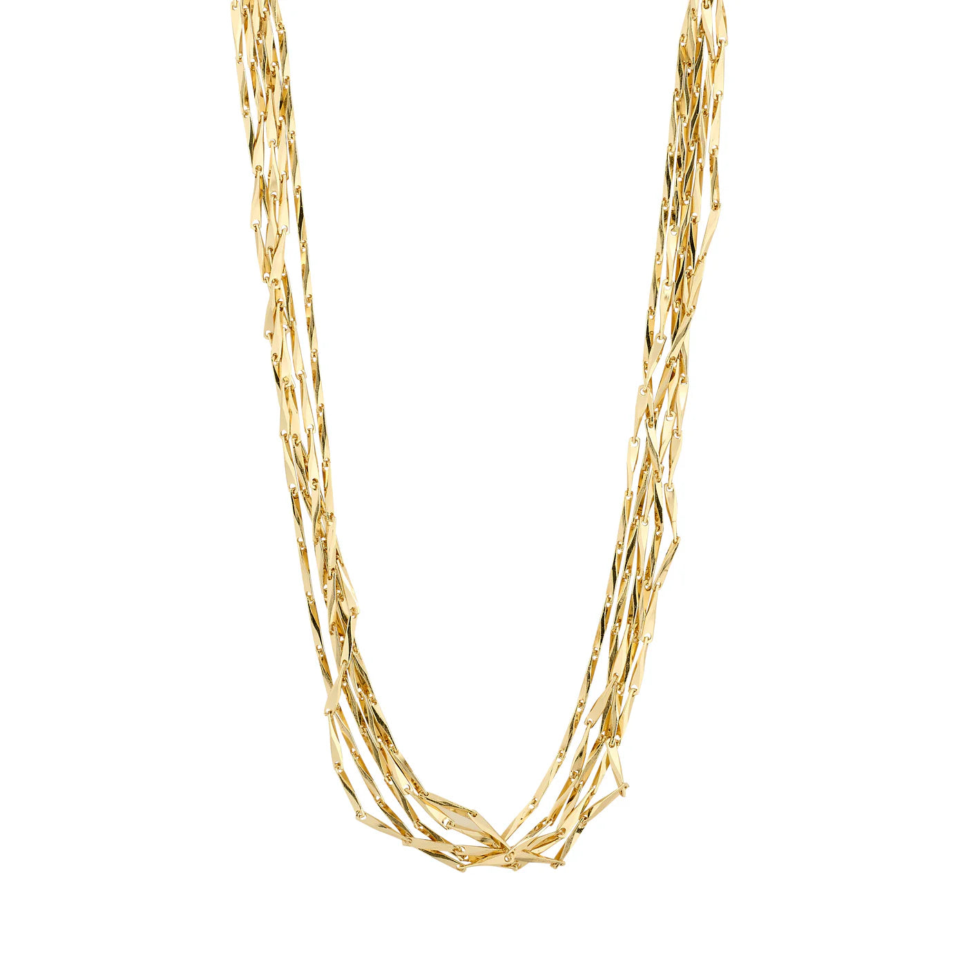 Fashion Necklace for Young Women-Connect Gold Plated Necklace