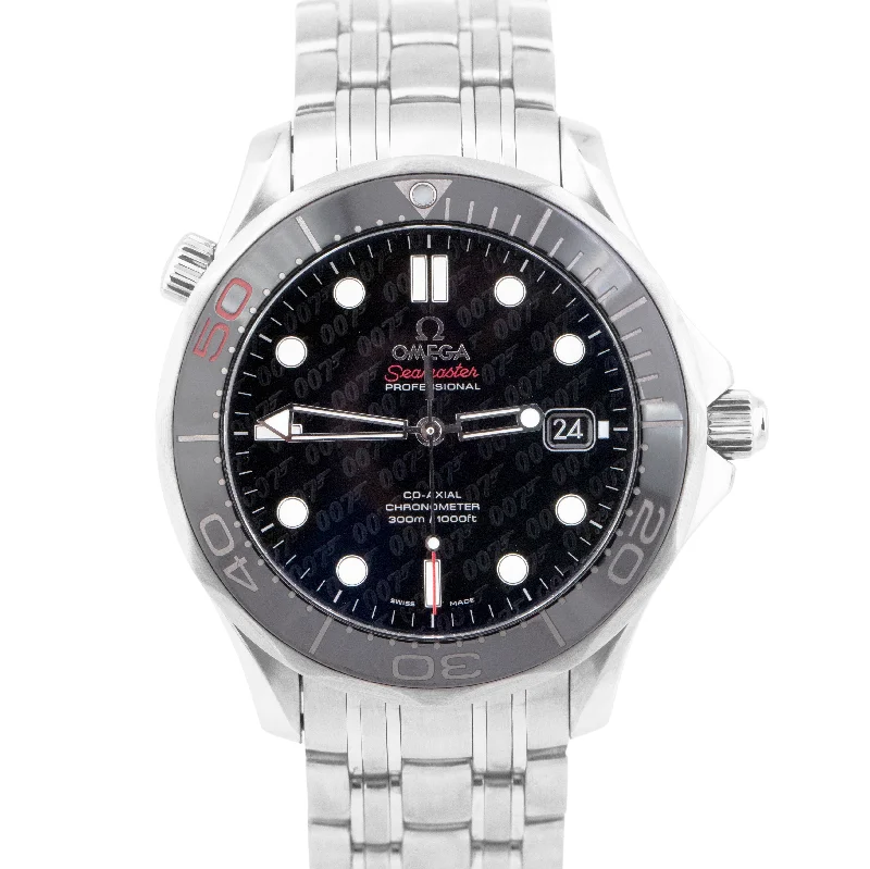 Titanium Smart Watches for Men-MINT Omega Seamaster 41mm JAMES BOND 50th 007 212.30.41.20.01.005 Limited Watch