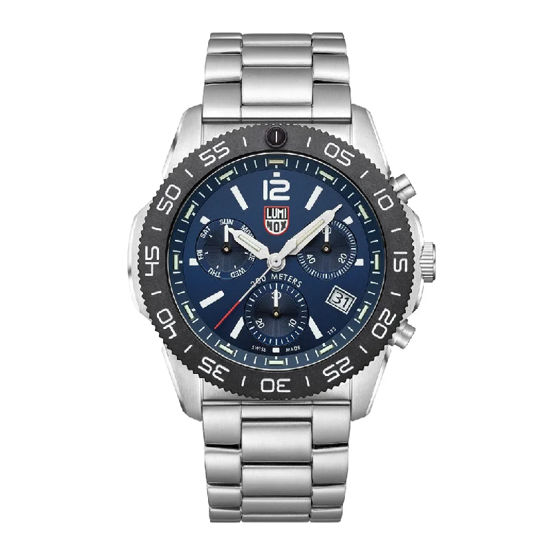 Affordable Stainless Steel Watches for Men-Luminox Pacific Diver Chronograph Series 3144