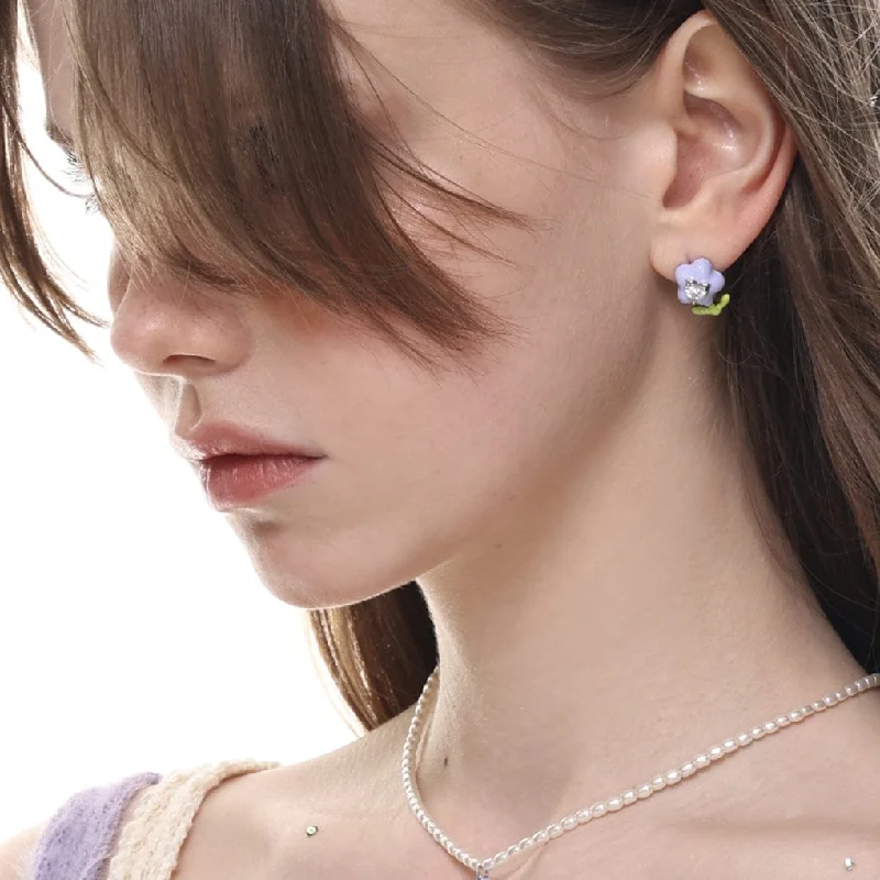 Fashion Earrings for Casual Wear-Women's Lolita Colorful Tulip Diamante Earrings