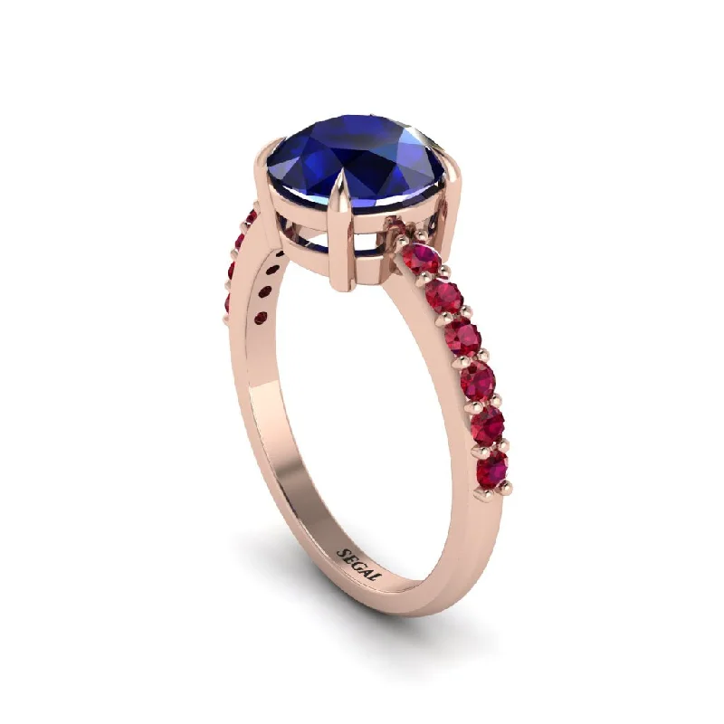 Classic Ruby Ring for Engagement-Traditional Sapphire Engagement Ring - Elaine No. 59