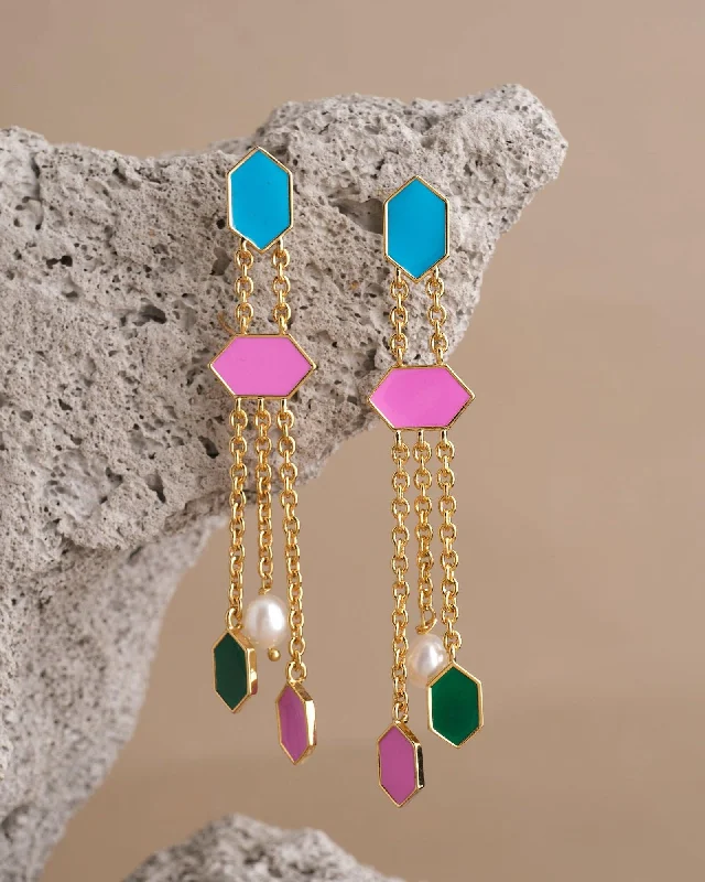 Statement Earrings for Girls-The Jahanara-Queen Of The Universe Pearl Earring