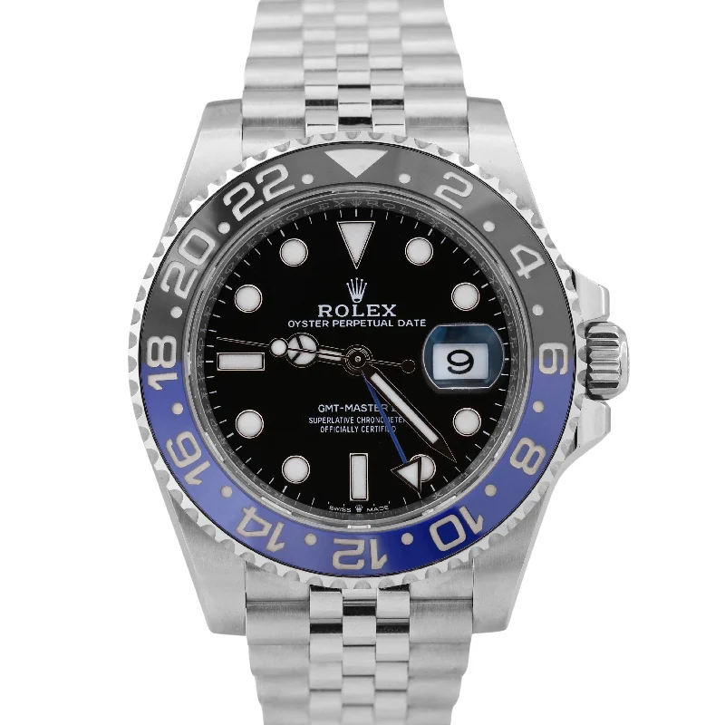 Elegant Watches for Evening Wear-MINT 2023 Rolex GMT-Master II BATGIRL Blue Black JUBILEE 40mm 126710 BLNR BOX