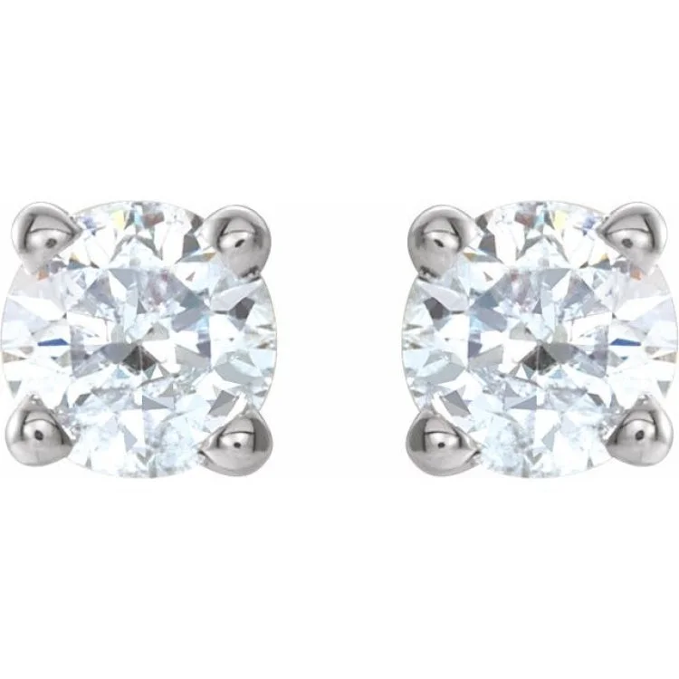 Dazzling Drop Earrings for Formal Wear-14K White 1/4 CTW Natural Diamond Stud Earrings