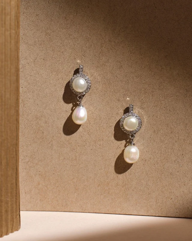 Casual Earrings for Summer Looks-The Saysha Pearl Drop Earrings