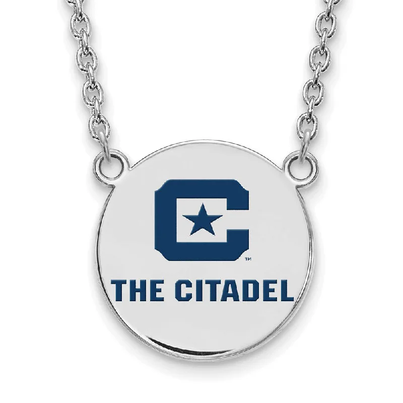 Colorful Bead Necklace for Summer-Sterling Silver Rhodium Plated The Citadel LG Enamel Necklace, 18 Inch