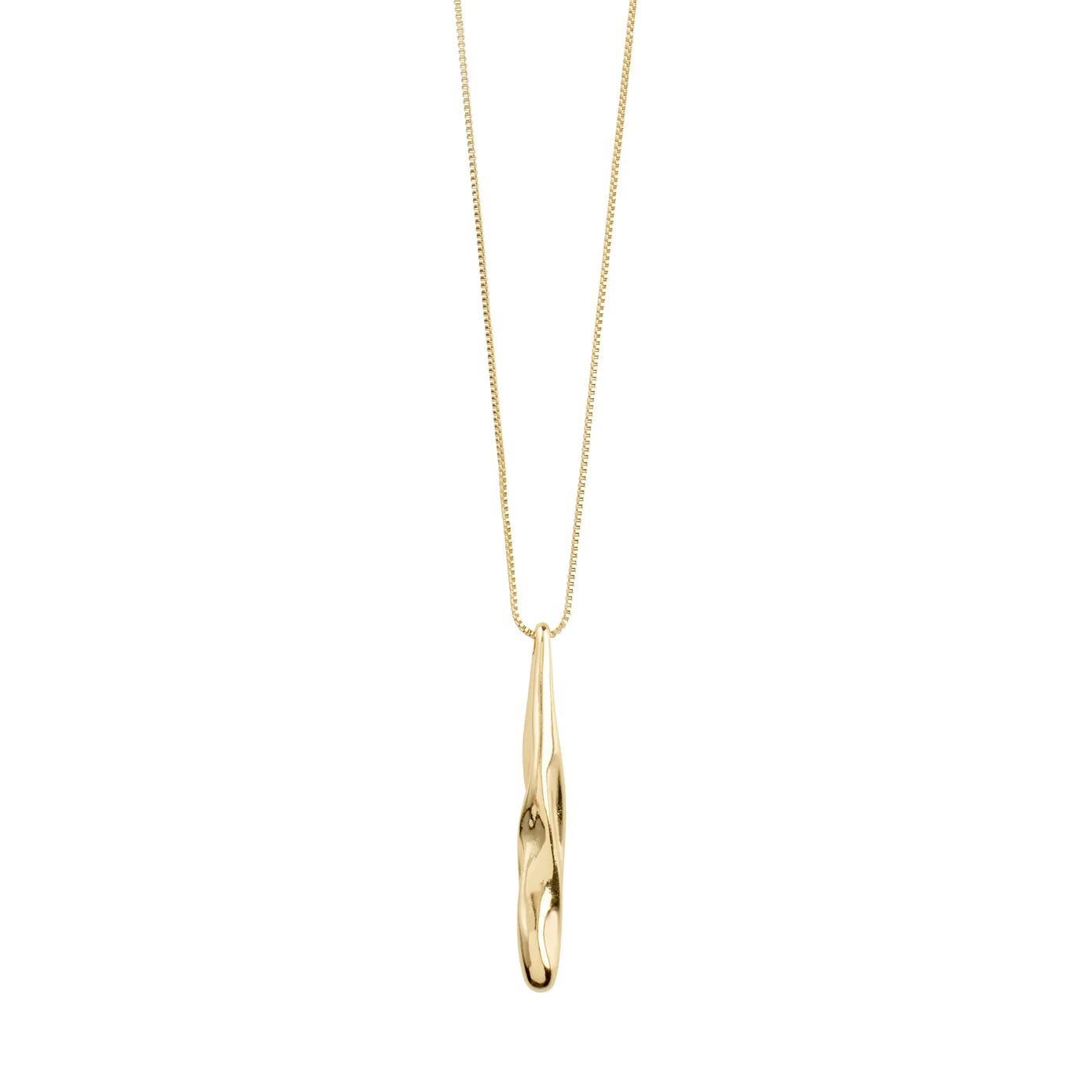 Simple Silver Pendant Necklace-Alberte Gold Plated Necklace