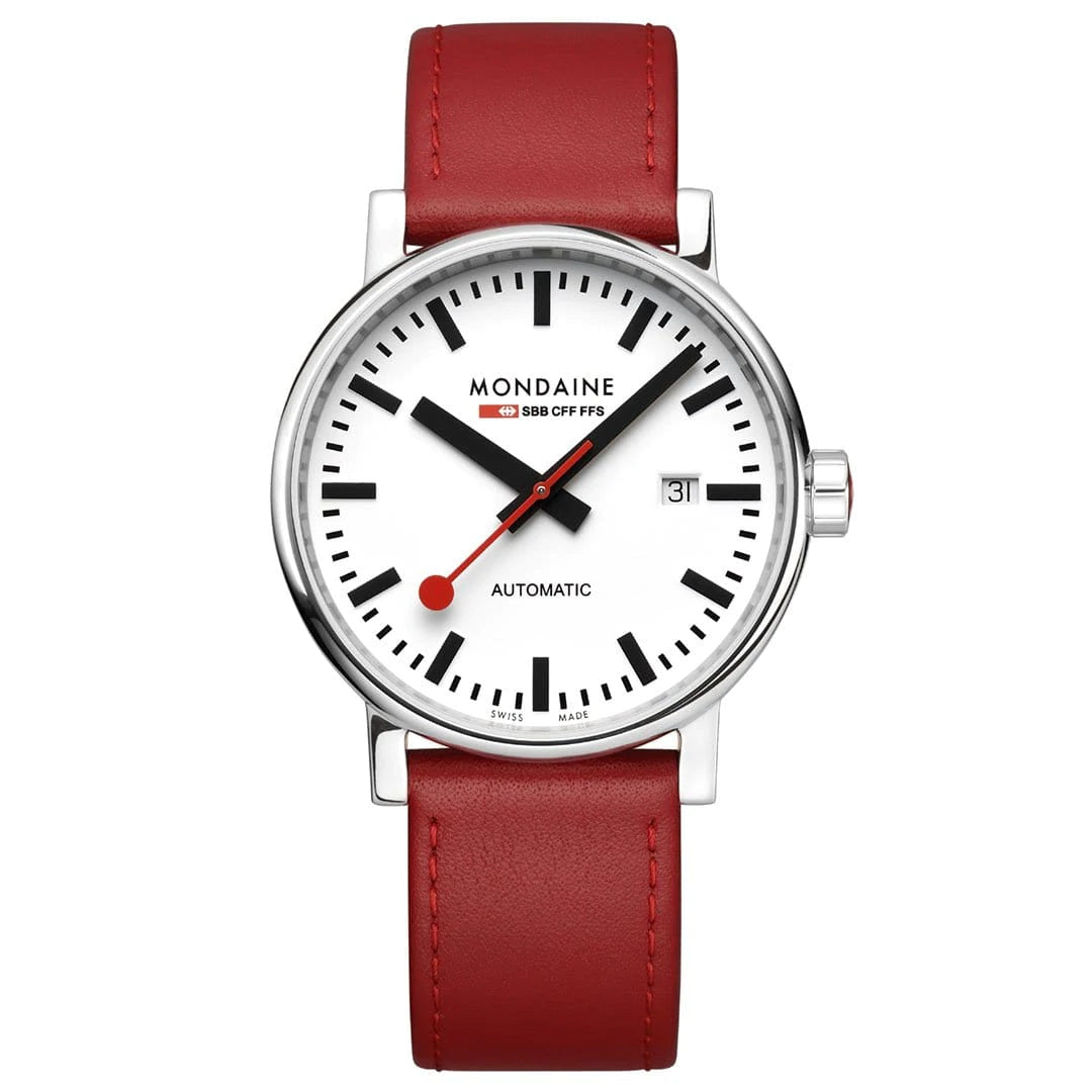 Trendy Smart Watches with Fitness Apps-Mondaine Official Swiss Railways Evo2 Automatic MSE.40610.LC