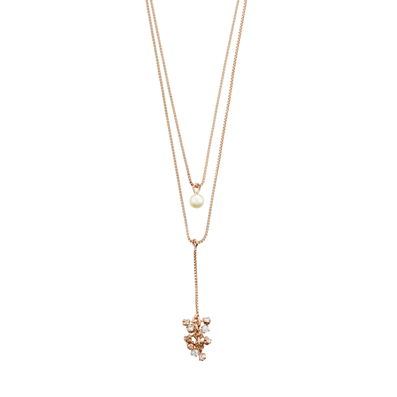 Gemstone Necklace for Wedding-Jolene Rose Gold Plated Necklace