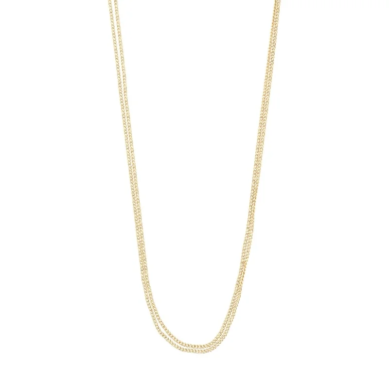 Dainty Necklace for Everyday Looks-Jojo Gold Plated Necklace