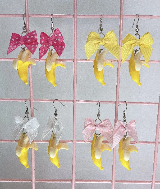 Fashionable Earrings for Teenagers-Banana Earrings (4 Colors)