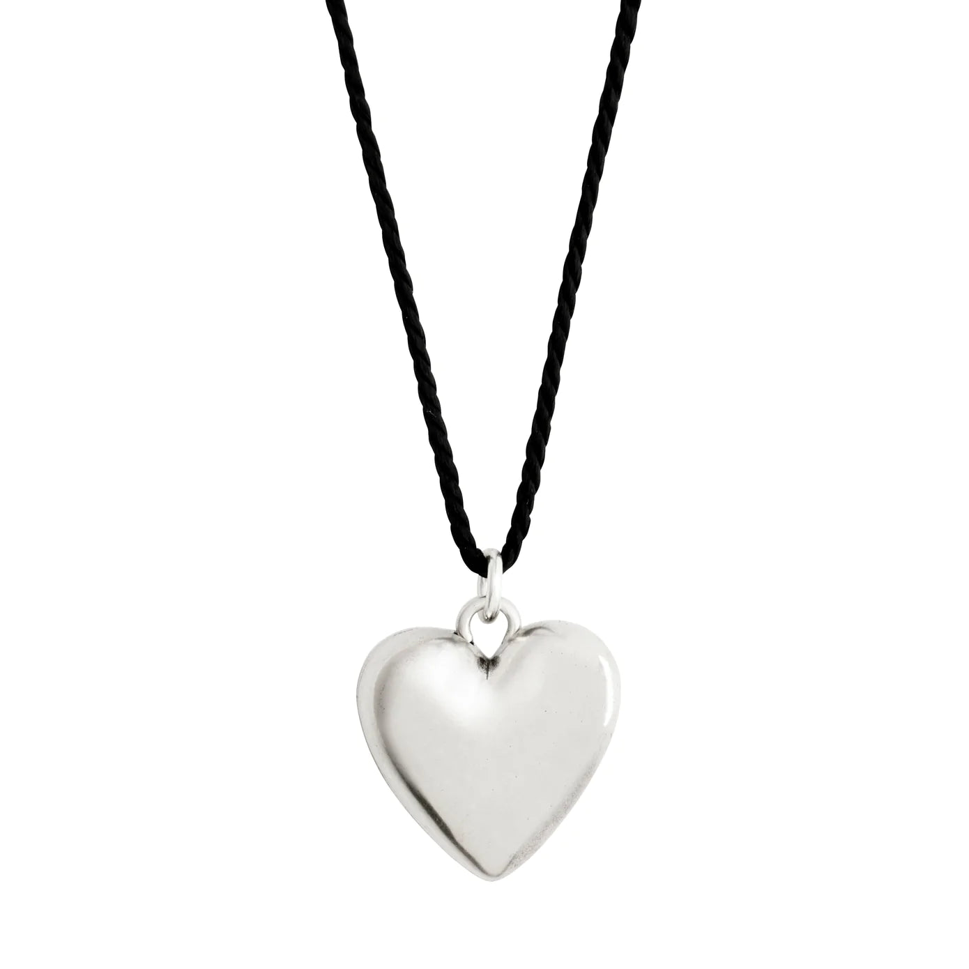 Statement Necklace with Gemstones-Reflect Silver Plated Heart Necklace