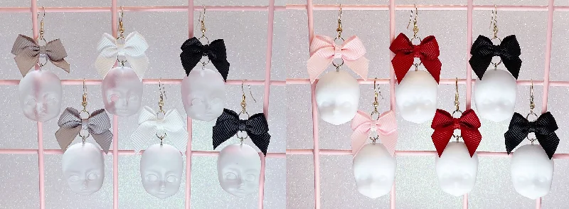 Statement Earrings for Special Occasions-Doll Face Earrings (6 Colors)