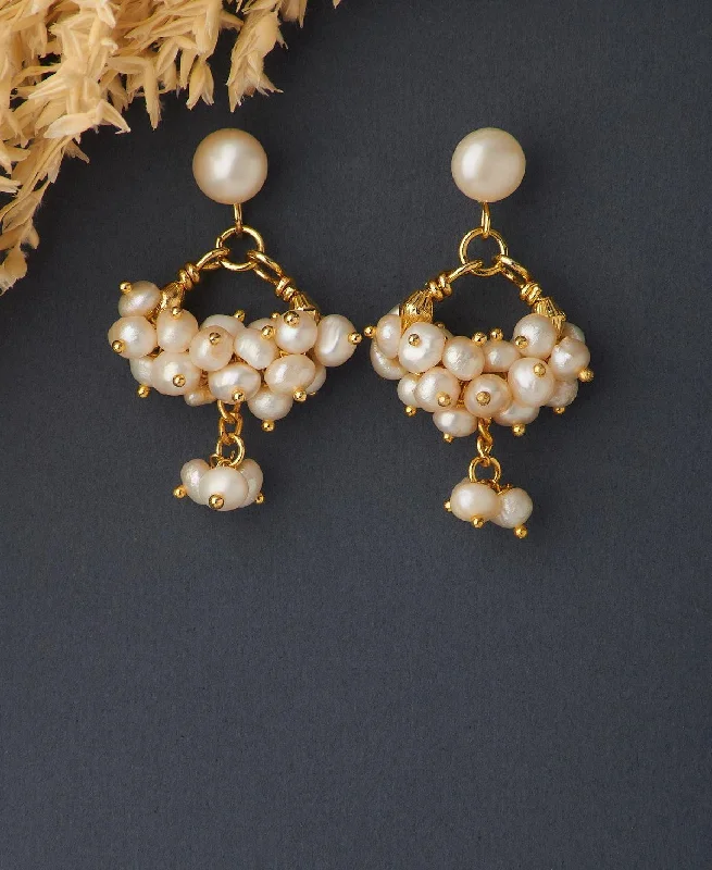 Acrylic Earrings for Casual Looks-Trendy Banjara Pearl Earring