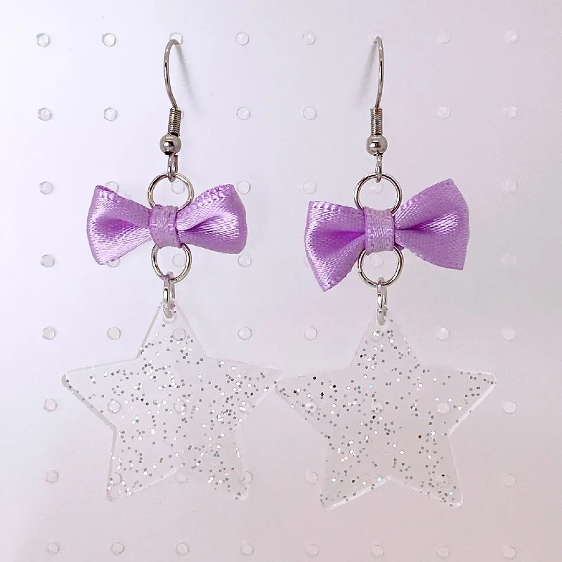 Sterling Silver Earrings-Magic Star Earrings