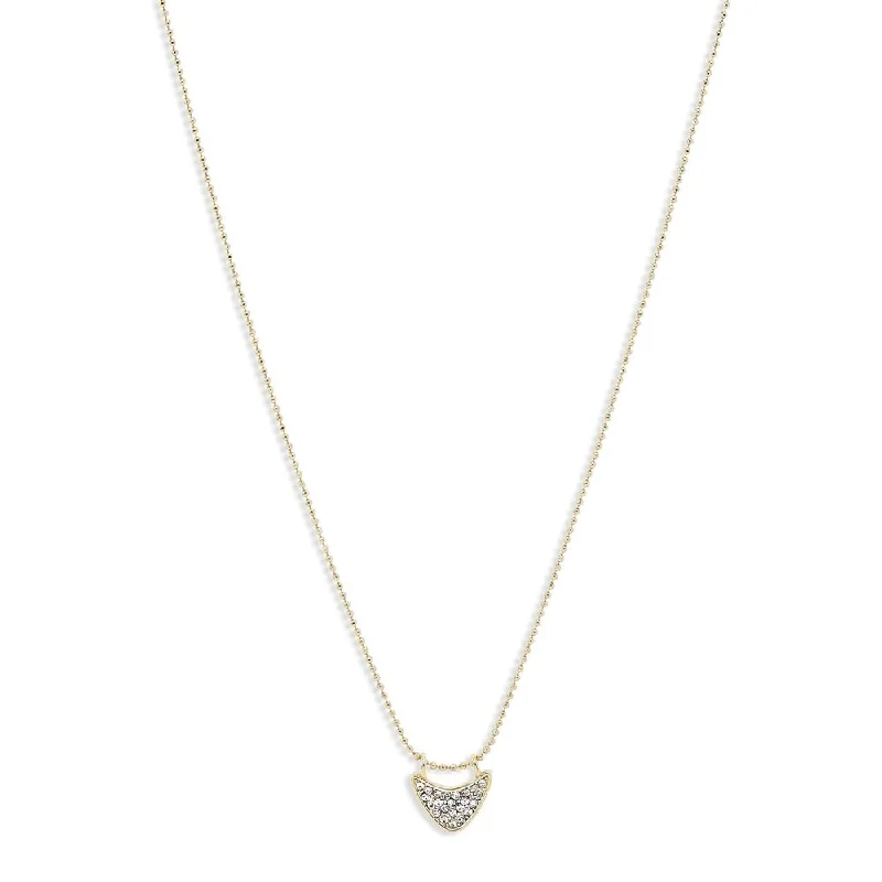 Simple Pearl Necklace for Casual Looks-Frigg Gold Plated Crystal Necklace