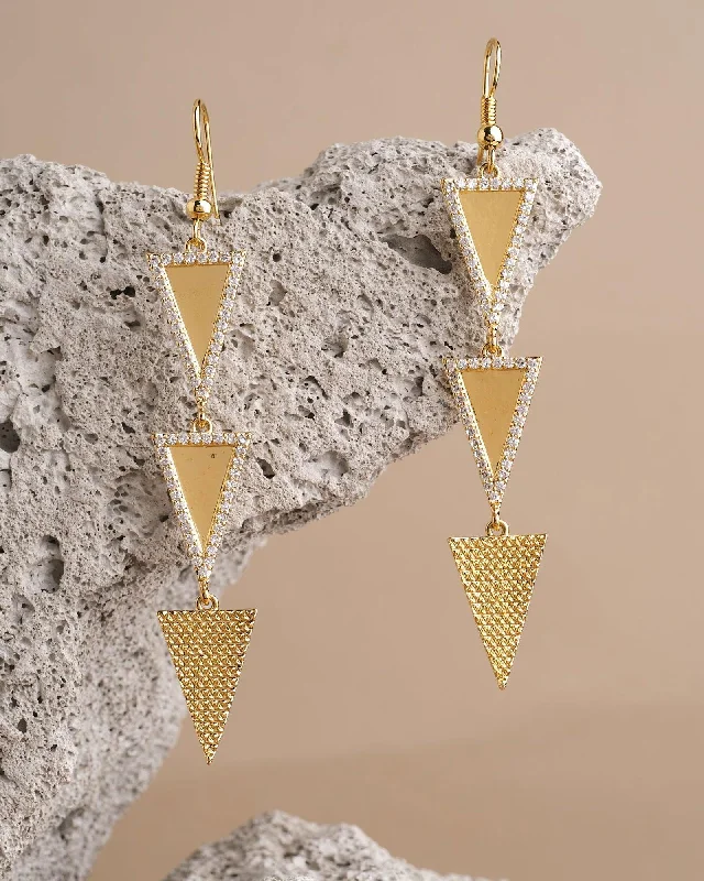 Statement Gold Earrings-Ruchaka - Coastline Treasures Earrring