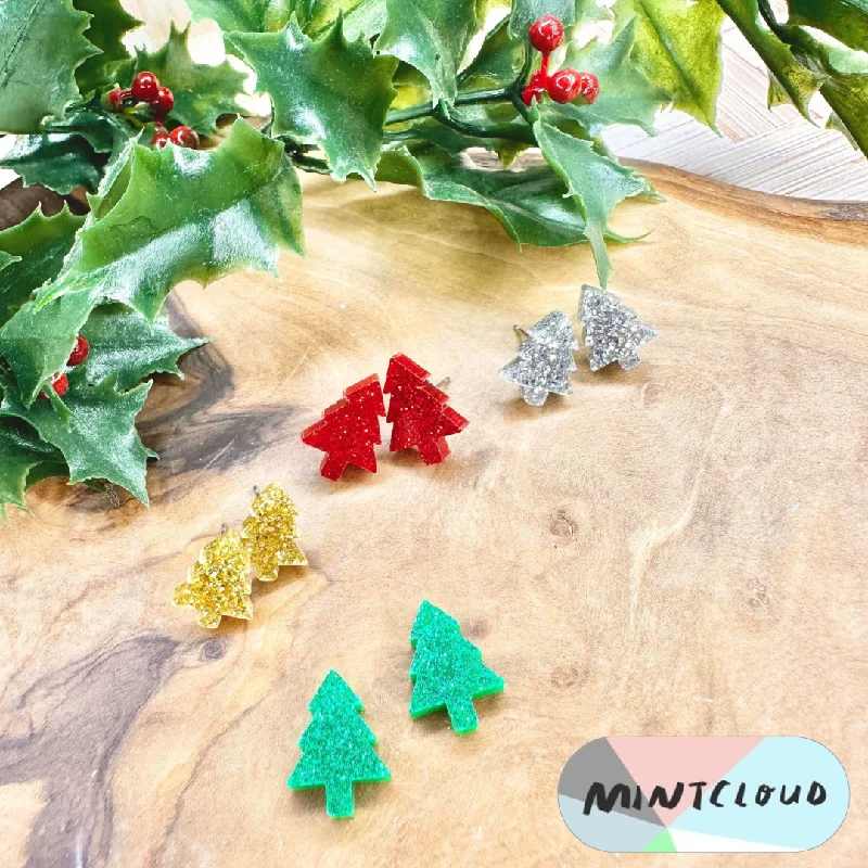 Chic Earrings for Evening Look-Mintcloud Christmas Earrings - Christmas Tree