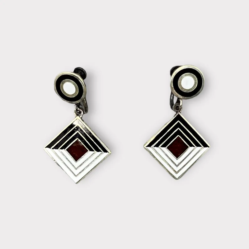 Simple Diamond Earrings-Margot de Taxco Pendant Earrings