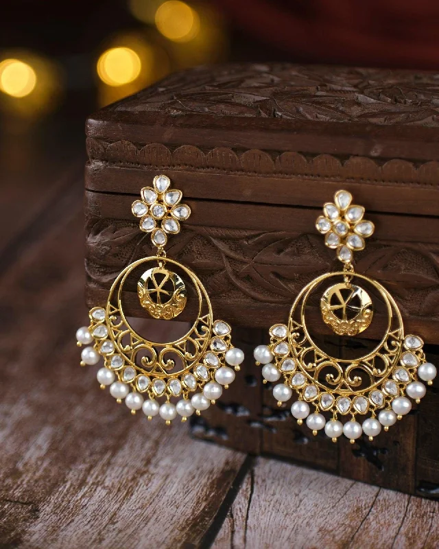 Statement Earrings for Bold Looks-Swirl Faiza Jhumka Earrings