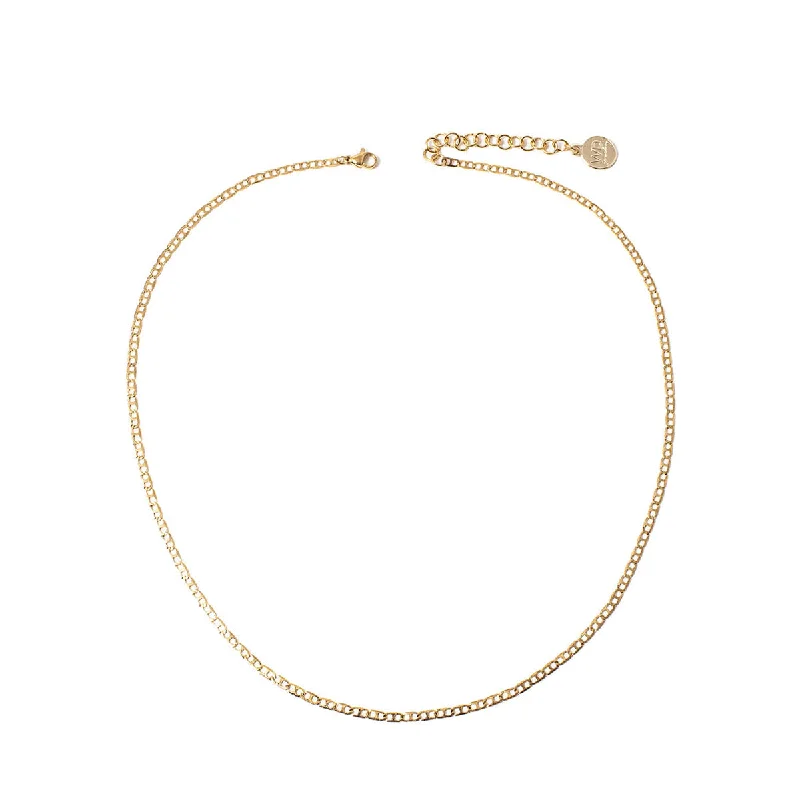 Minimalist Necklace for Every Day-Brazen Gold Necklace