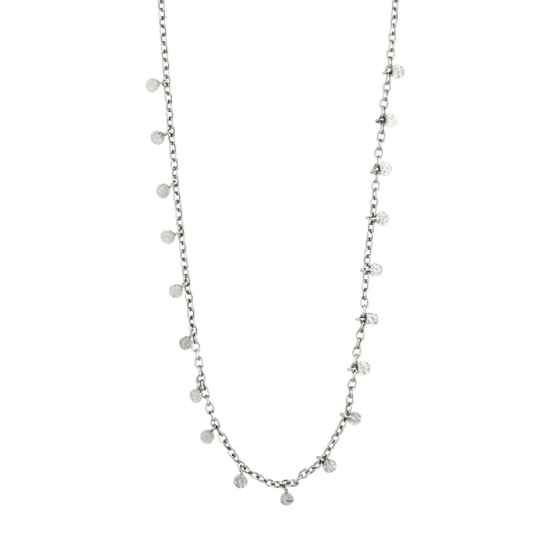 Stylish Necklace for Special Events-Panna Silver Plated Necklace