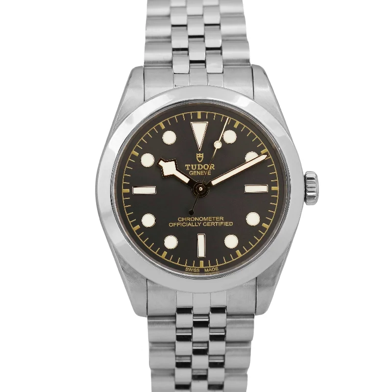 Best Watches for Outdoor Adventures-MINT 2023 PAPERS Tudor Black Bay 36 ANTHRACITE Steel 36mm JUBILEE 79640 BOX