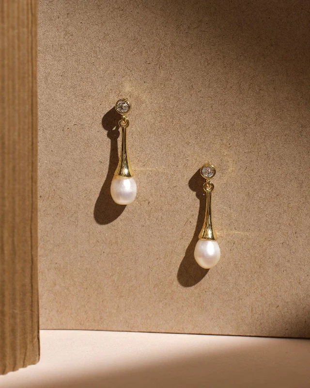 Bold Earrings for Fashionistas-The Amathea Small Drop Earrings